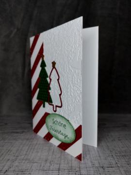 Grußkarte Weihnachten Schöne Feiertage handgemacht